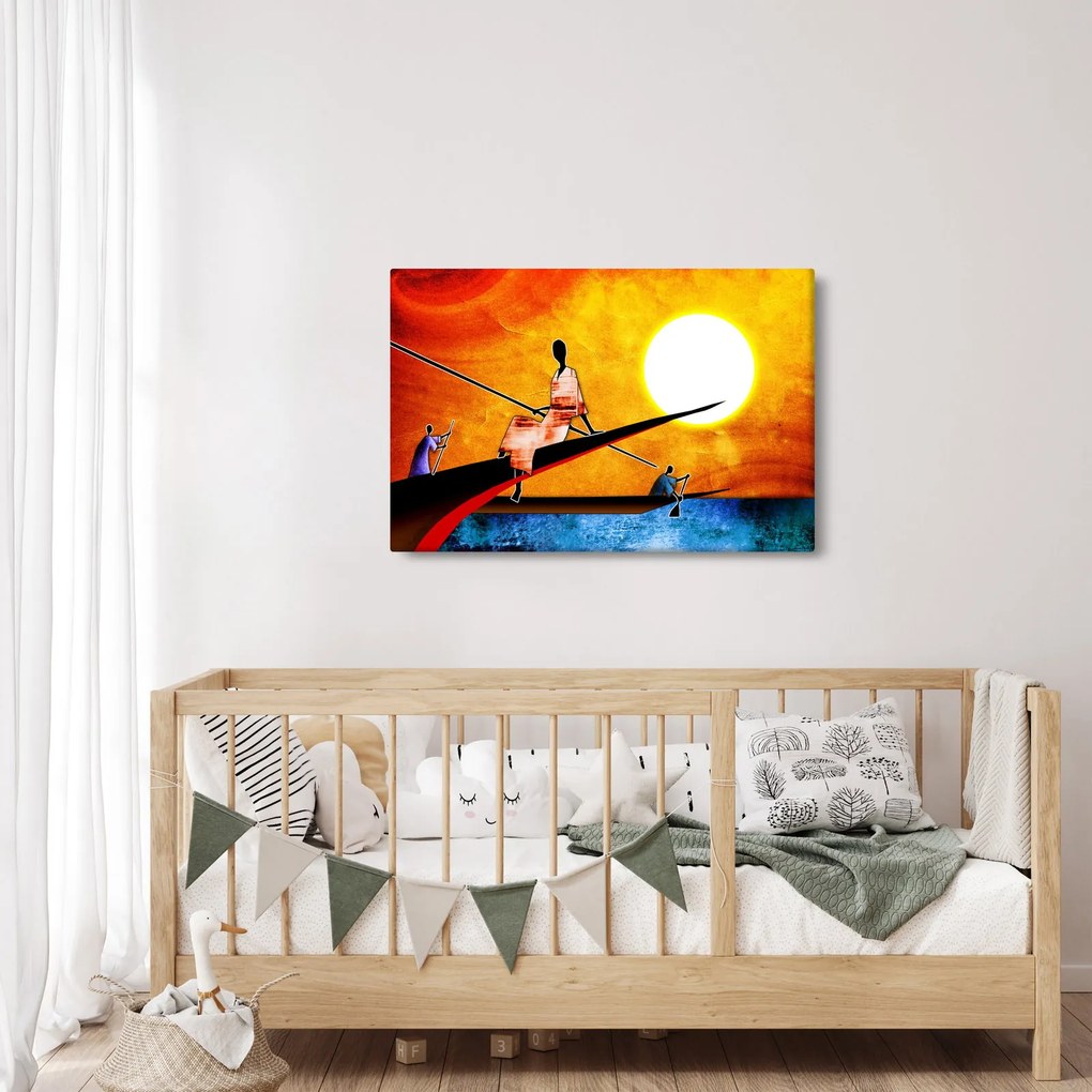 Obraz dobovej starovekej maľby (90x60 cm)