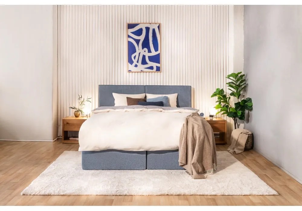 Modrá boxspring posteľ 180x200 cm Olia Bold – Bonami Selection