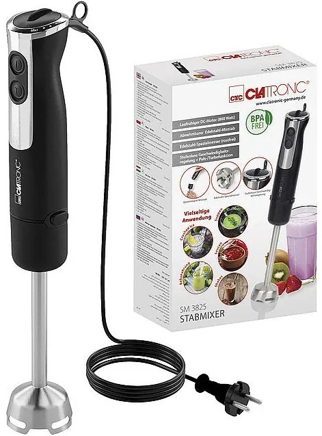 Ponorný mixér Clatronic SM 3825 z nehrdzavejúcejocele, 800 W
