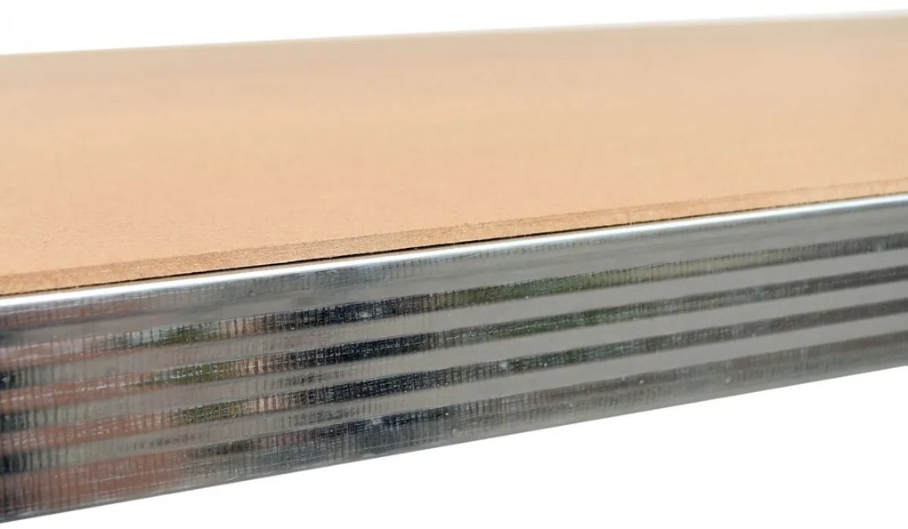 Skladový regál Max 5 políc strieborno-hnedý