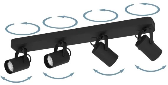 Eglo 900333 - LED Bodové svietidlo SOREGO 4xGU10/3W/230V