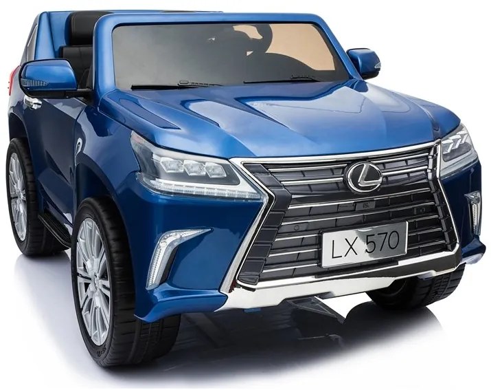 RAMIZ ELEKTRICKÉ AUTÍČKO LEXUS LX570 - LAKOVANÉ - MODRÉ - MOTOR - 4x45W BATÉRIA - 12V10Ah - 2023