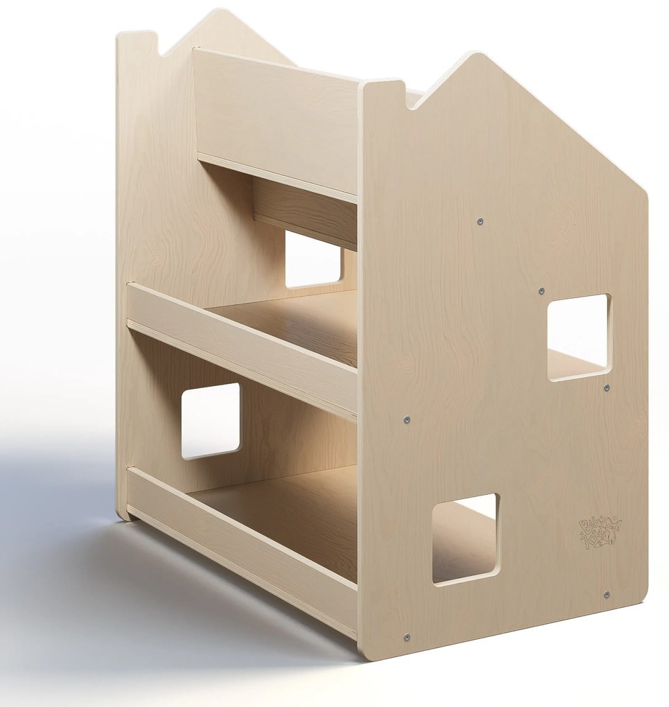 Univerzálna montessori polica 2v1 – prírodná