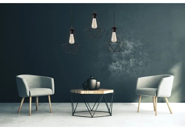 Luster na lanku KARO 1xE27/15W/230V