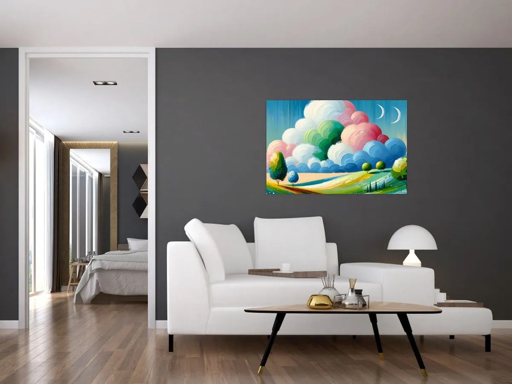 Obraz - Krajinka s mrakom (90x60 cm)