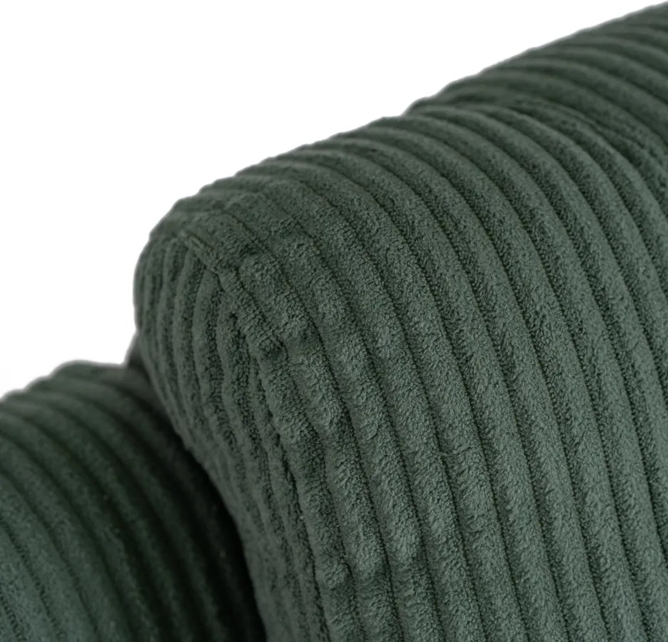 Masážne kreslo BOX Green Corduroy