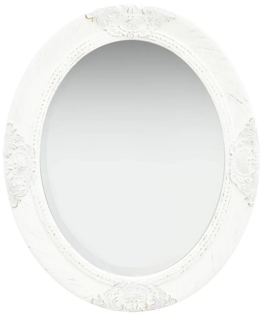 vidaXL Nástenné zrkadlo v barokovom štýle 50x60 cm biele