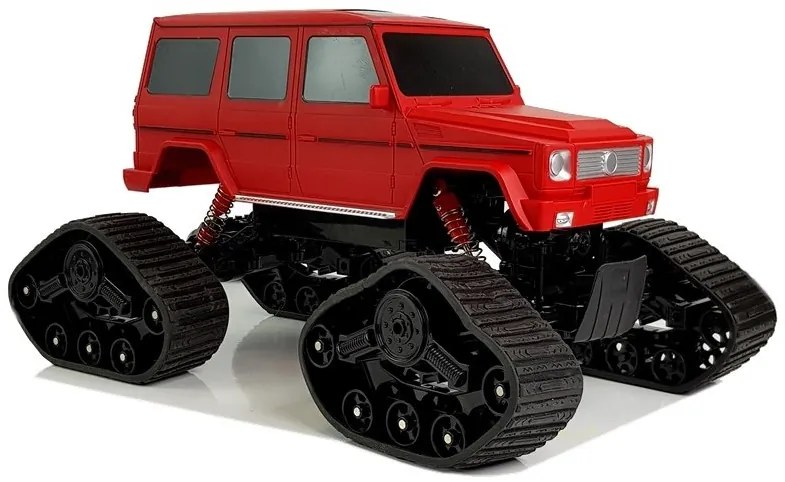 LEAN TOYS Terénne vozidlo 4x4 1:12 RC - červené