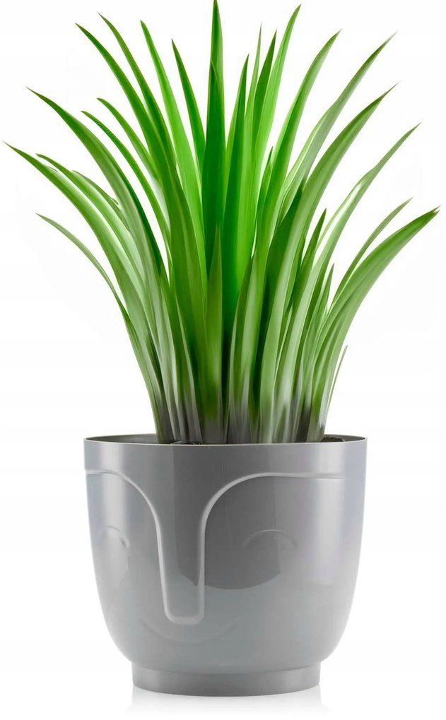 Kvetináč ZOE 14 cm sivý