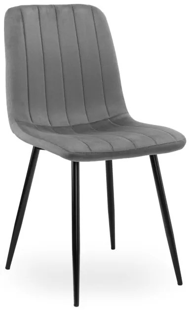 Jedálenská stolička FRESNO VELVET grafitová