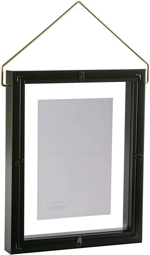 Čierny závesný fotorám VERSA, na fotografii 10 × 15 cm