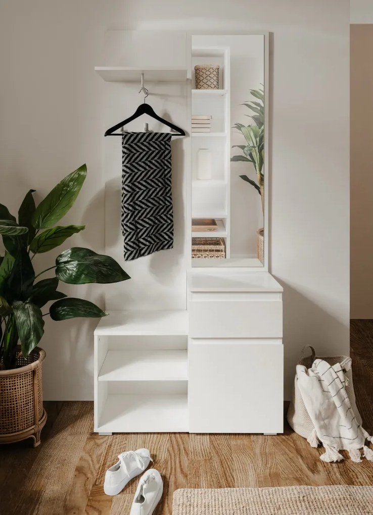 Predsieňová stena Image, biela