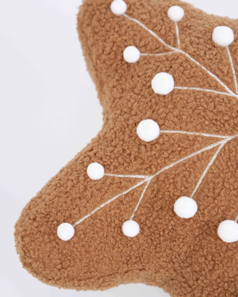 Vianočný vankúš - Perníček vločka