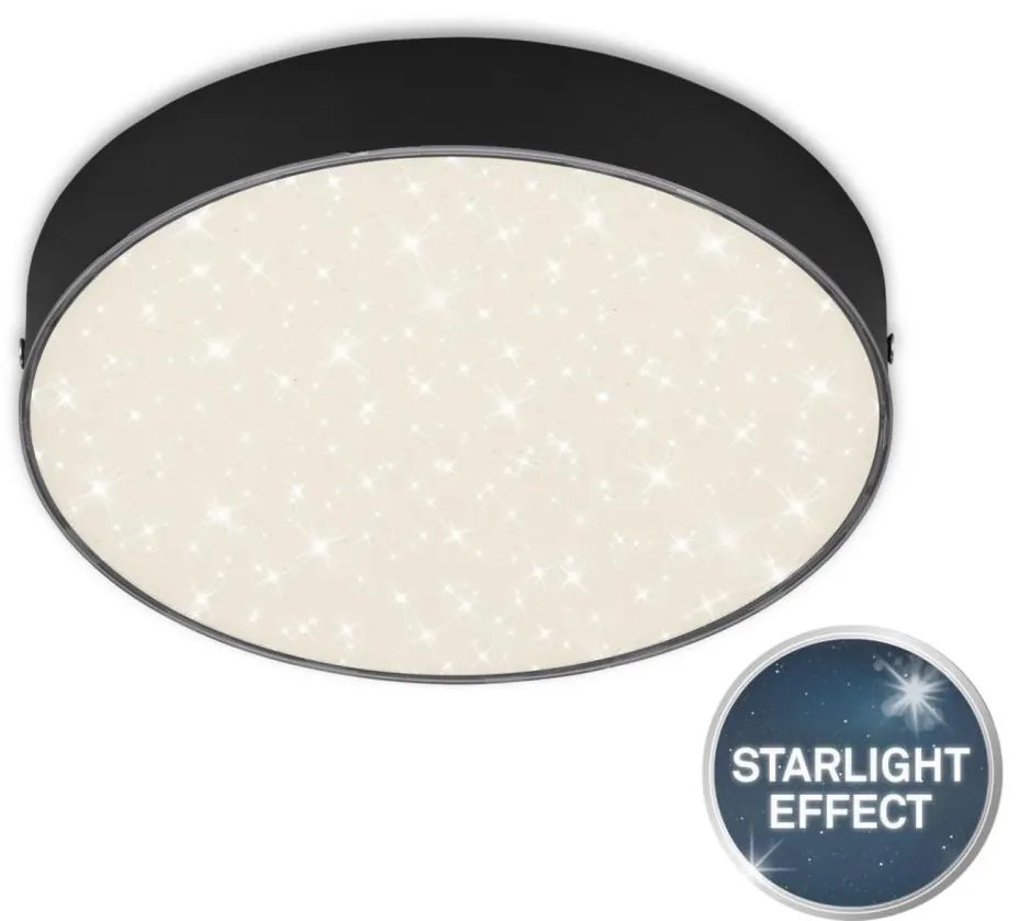 Briloner 7073-415 - LED Stropné svietidlo STAR SKY LED/16W/230V pr. 21 cm čierna