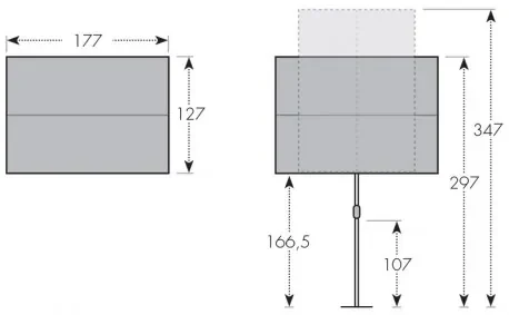 Doppler ACTIVE Balkónová clona 180 x 130 cm - balkónový slnečník : Barvy slunečníků - 840