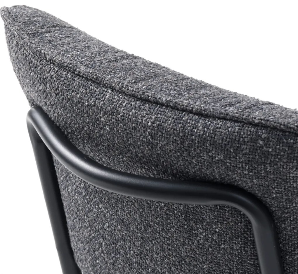BUFFALO ČALÚNENÁ STOLIČKA grey