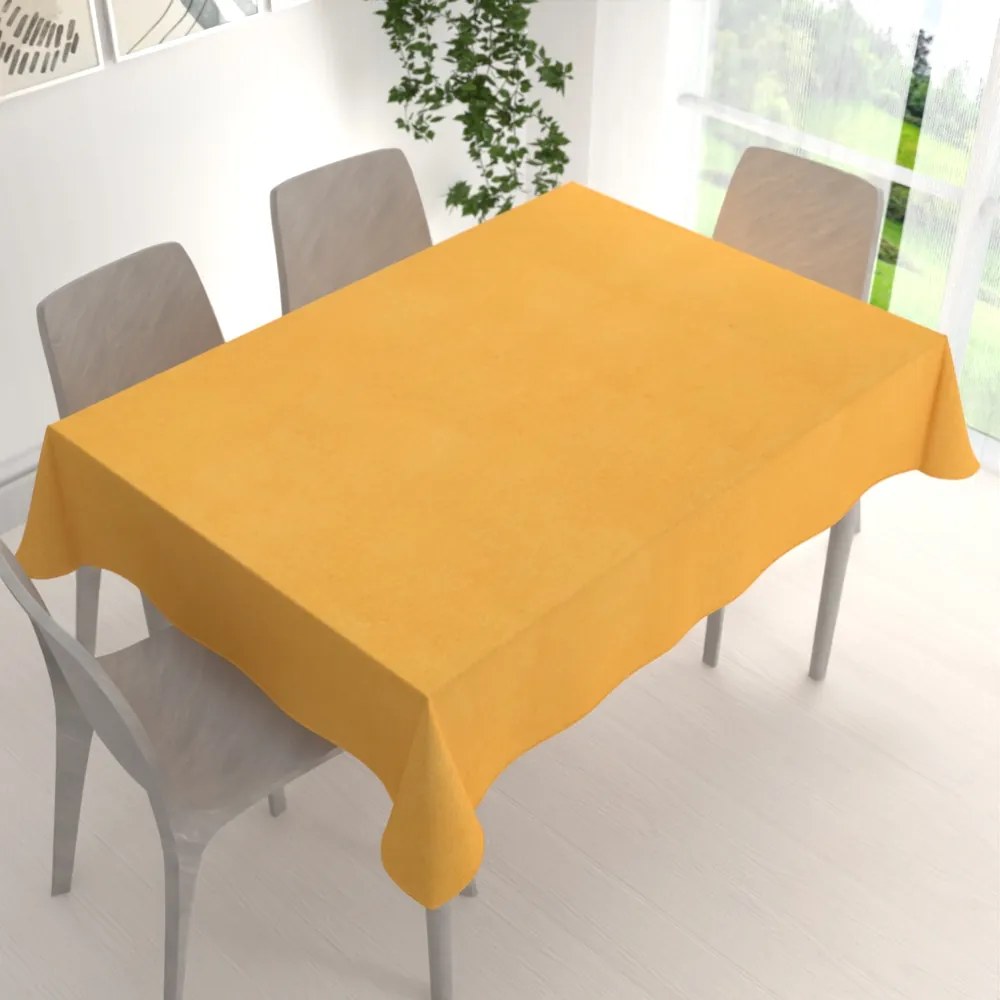Biante Dekoračný obdĺžnikový obrus BKW-211 Horčicový žíhaný 120x180 cm