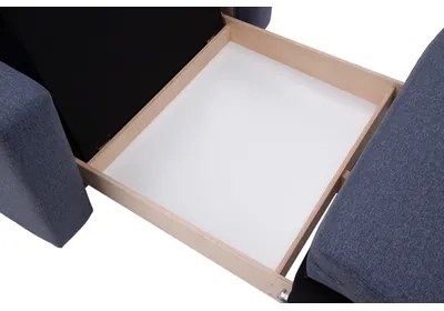 Pohovka 1,5-miestna rozkladacia šedá MONTY