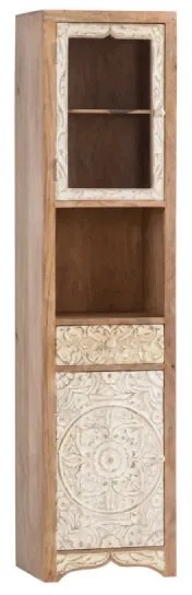 furniture-nabytek.cz - 5-dielna kúpeľňová sada Delhi z masívneho manga, lakovaná, hnedá
