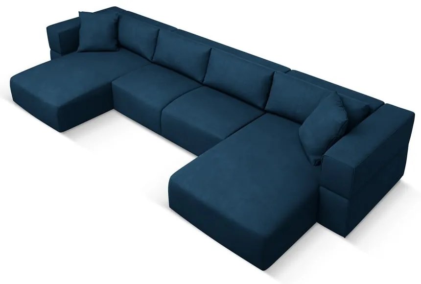 Modrá rohová pohovka do "U" Esther - Milo Casa