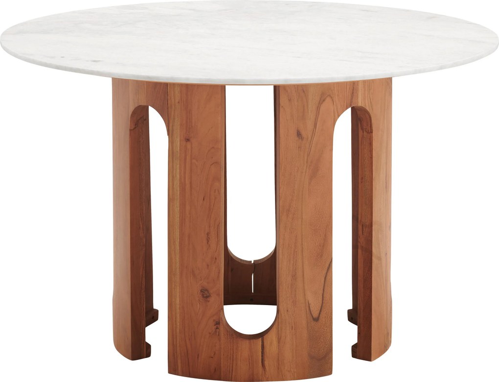 XXXLutz JEDÁLENSKÝ STÔL, akácia, farba vlašského orecha, 120/120/76 cm Livetastic - Stoly - 001071012301