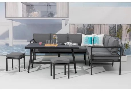 Doppler YORK SET - hliníkové záhradné sedenie