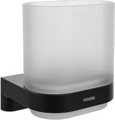 Ravak Chrome II držiak pohárov čierna X07P1377