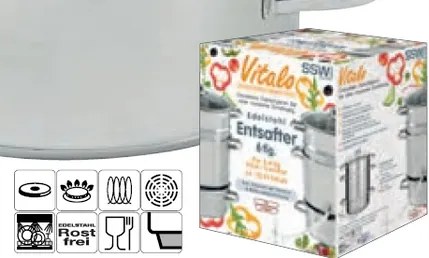 Parný odšťavovač Vitalo 16,5 l
