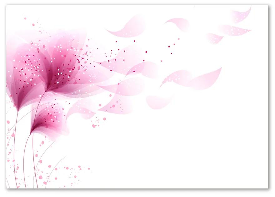 Fotoobraz na skle Ružová kvetina pl-osh-100x70-f-59922852