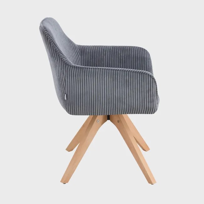 Jedálenská stolička PEMA tmavosivá 708817