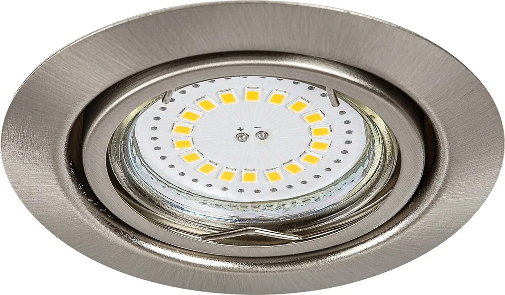 Rabalux LED zápustné bodové svietidlo Lite 3x3W | 240lm | 3000K - set 3 ks, saténový chróm, 1166