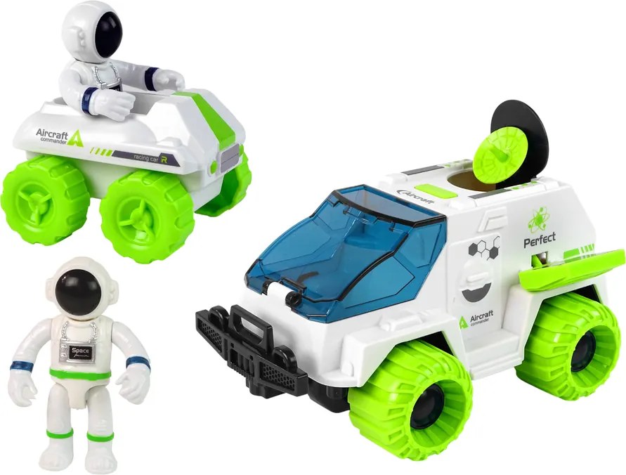 LEAN Toys Súprava vesmírnych vozidiel 6v1 rover Satelit Astronóm pre deti