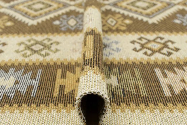 Obojstranný koberec / behúň Kilim medový 3