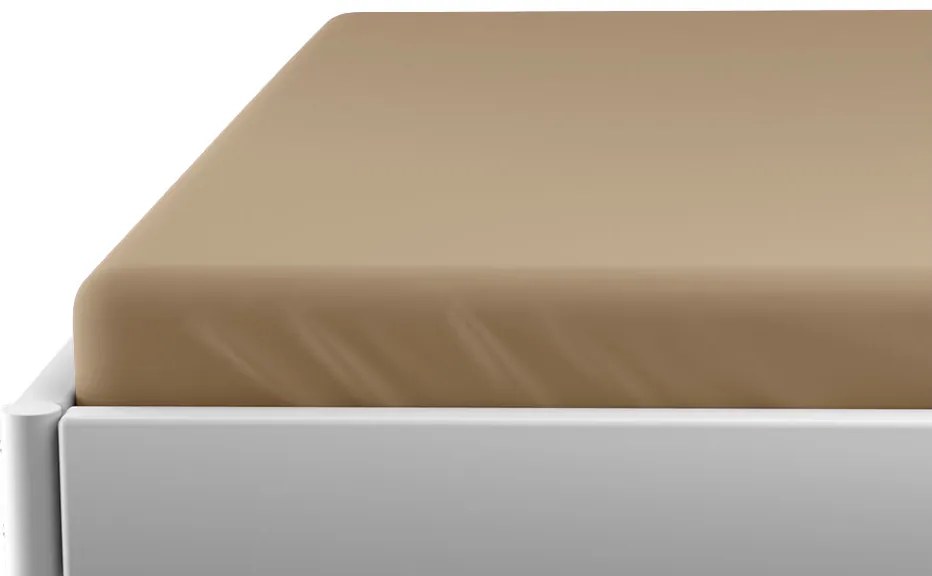 Jersey plachta do detskej postieľky béžová 70 x 140 cm