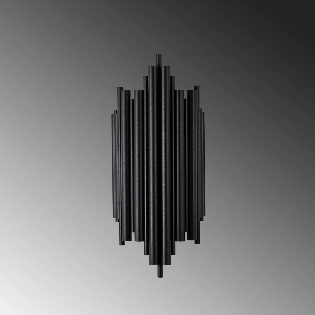 Nástenná lampa Reis čierna