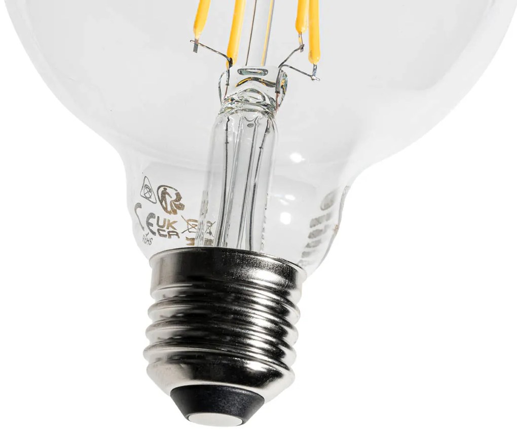 Sada 5 stmievateľných LED žiaroviek E27 G95 5W 450 lm 3000K