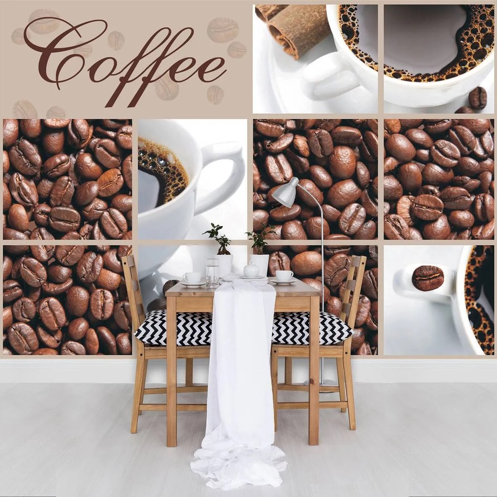 Fototapeta - Coffee - nápis (152,5x104 cm)