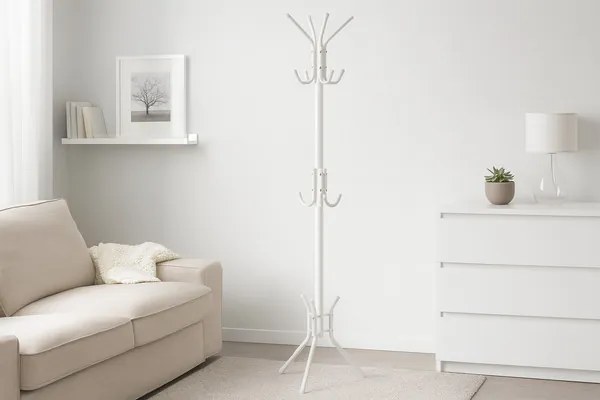 Stojanový vešiak OMER biely LOF5370