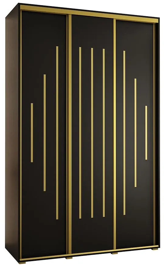 Skriňa 45 Canaris 12 180 čierna/gold