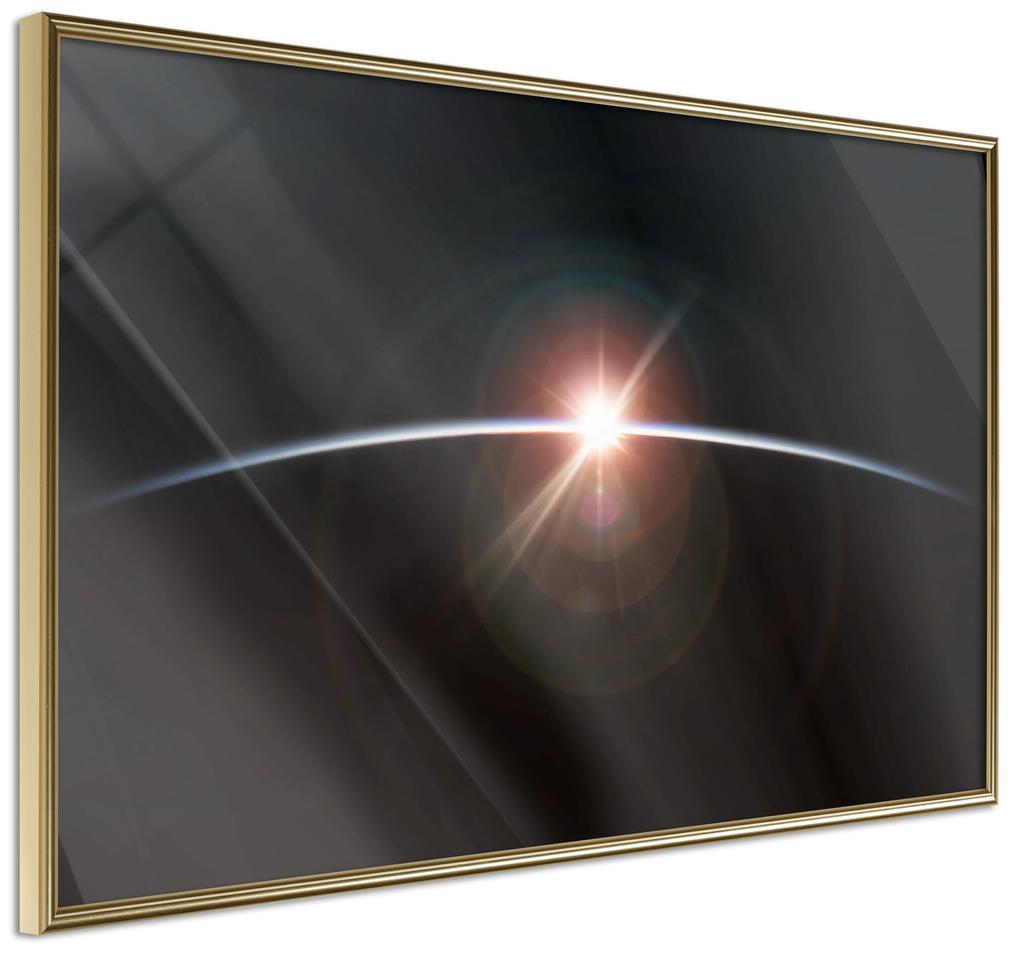 Artgeist Plagát - Horizon [Poster] Veľkosť: 30x20, Verzia: Zlatý rám s passe-partout