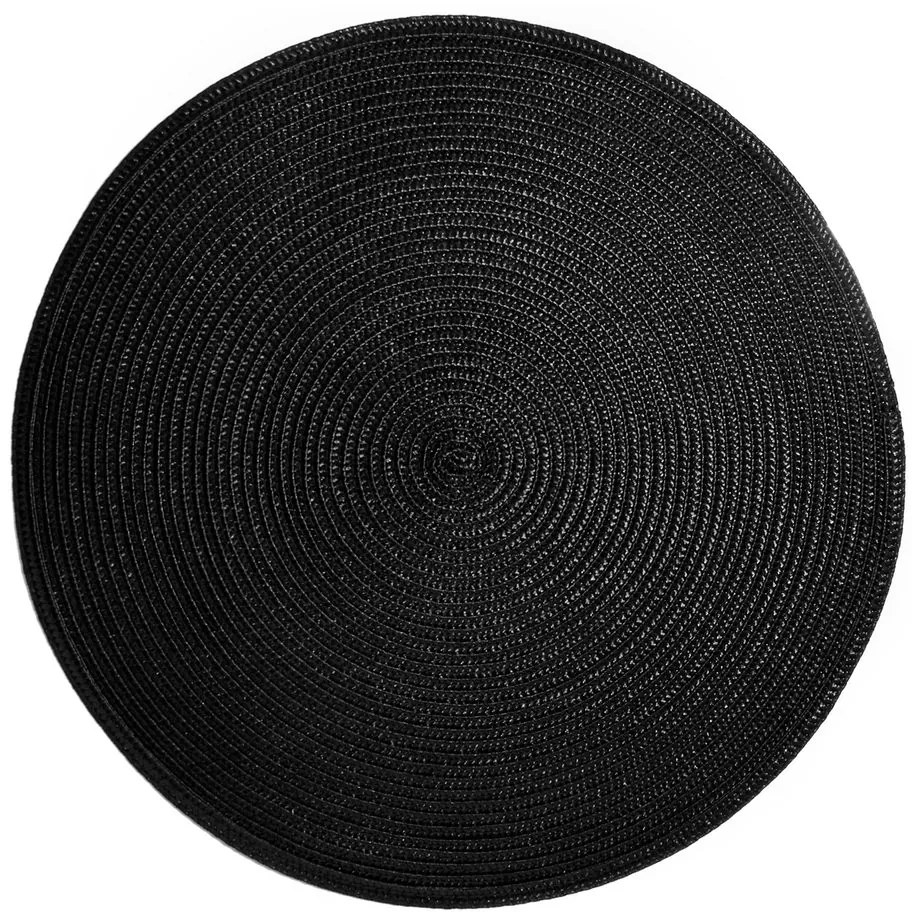 AMBIENTE Prestieranie okrúhle 38 cm - čierna