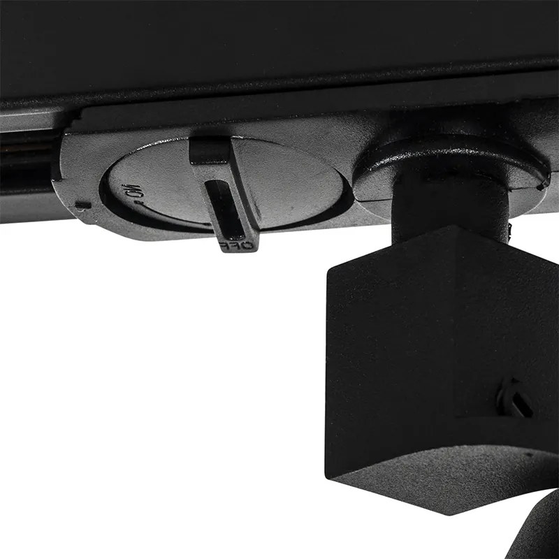 Koľajnicový systém s 3 bodmi čierny 1-fázový - Go