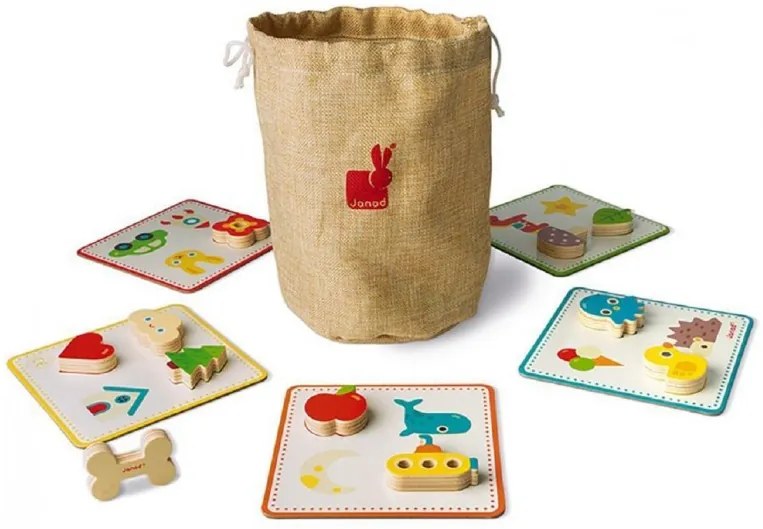 Drevené pexeso na senzorické vnímanie a priraďovanie