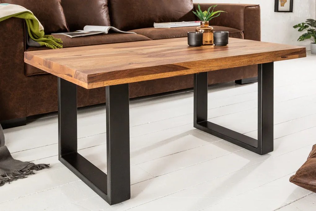 Konferenčný stolík Iron Craft 100cm Sheesham 45mm
