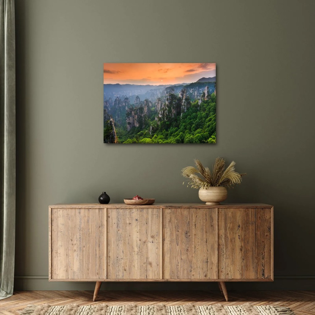 Obraz - Národný lesný park Zhangjiajie (70x50 cm)