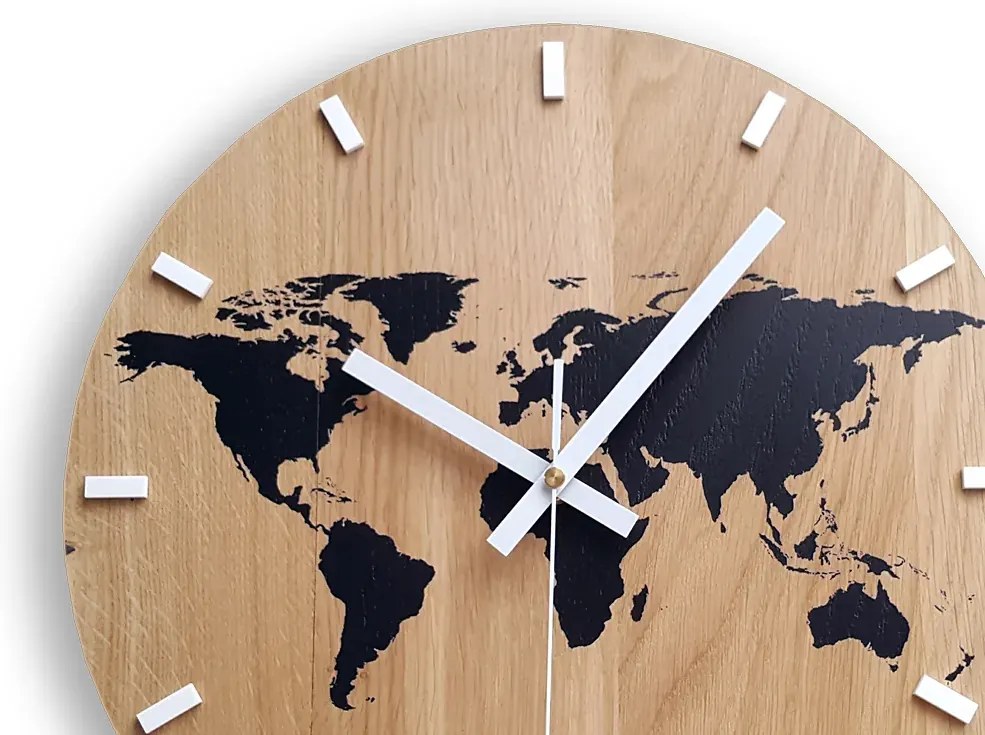 Nástěnné hodiny World Wood černé