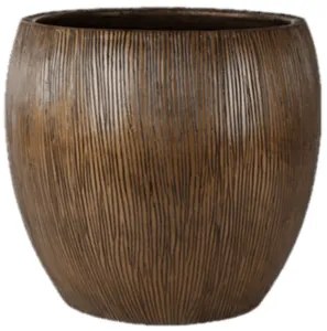 Twist pot bronze 42x39 cm