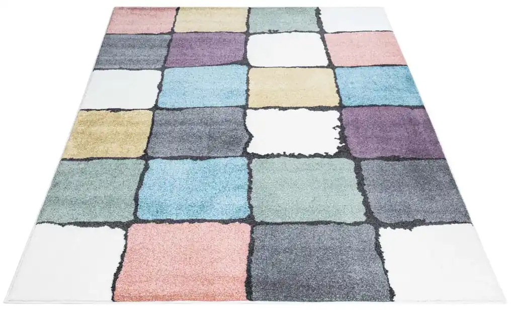 Dekorstudio Moderný koberec YOUNG štvorce - vzor 919 Rozmer koberca:  80x150cm | BIANO