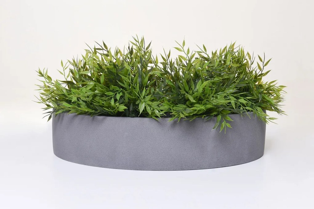 Miska na dekorácie CIRCULO, sklolaminát, Ø 50 cm, sivá