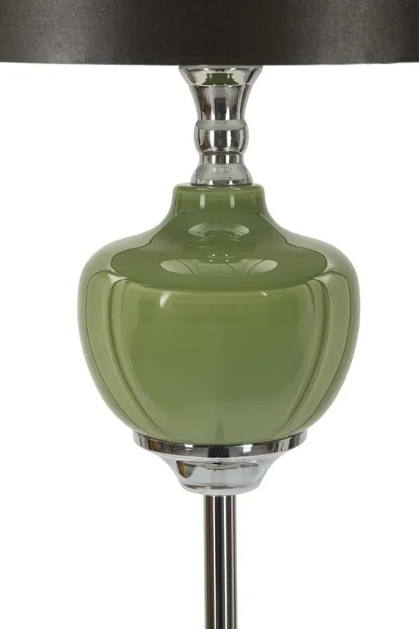 Stojacia lampa Eva 160 cm strieborná/čierna/zelená